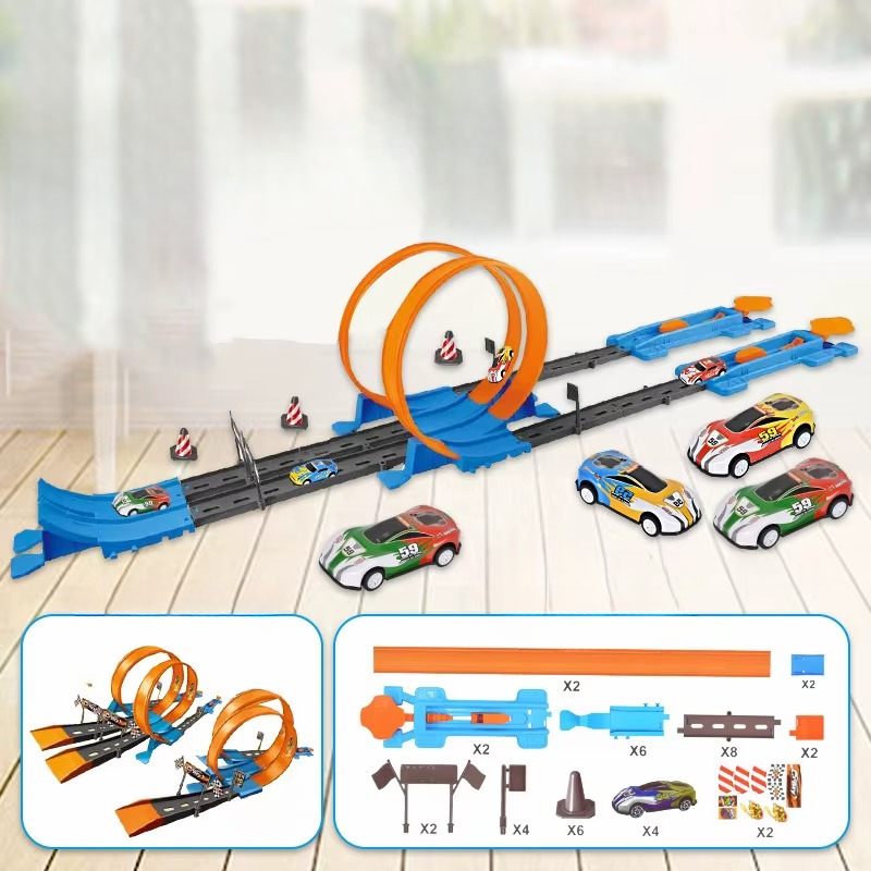 Double Race Track™ - Creatividad y diversión - Circuito en bucle