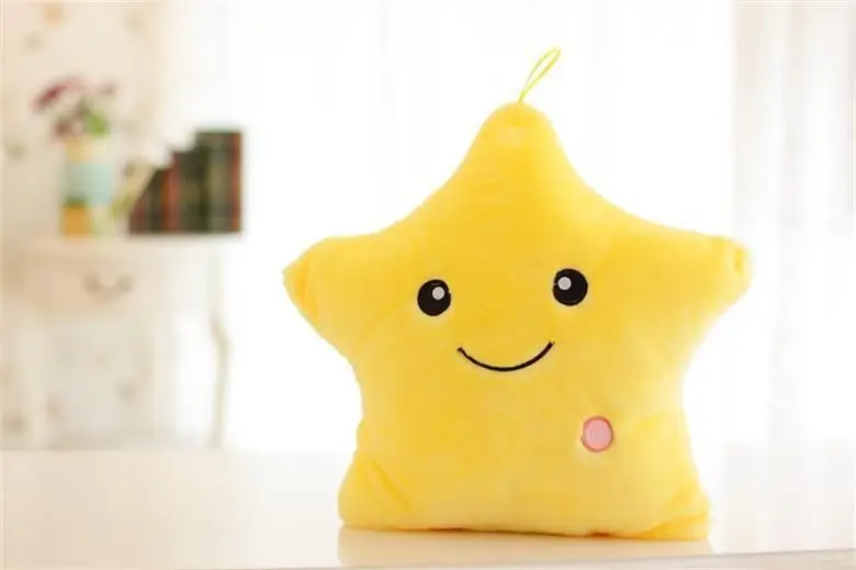 Glow Star Pillow™ – Diversión estelar en la cama - Almohada luminosa de peluche