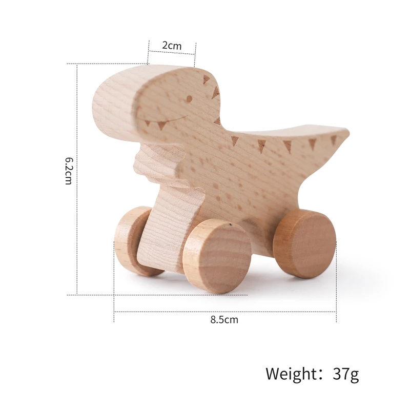 Woods™ - ¡Dino sobre ruedas! - Dinosaurios de madera