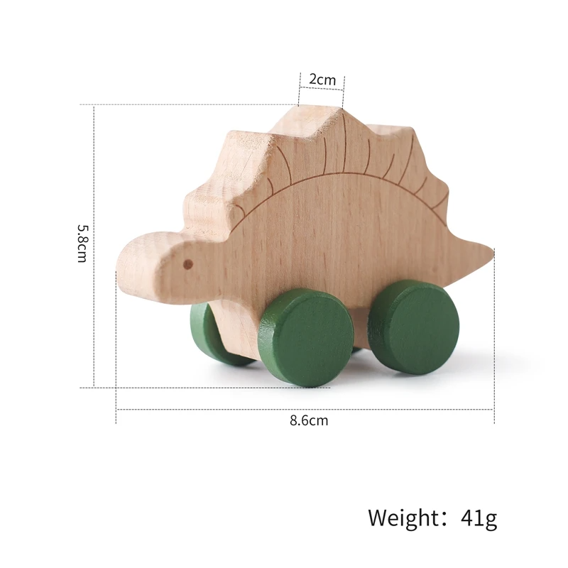 Woods™ - ¡Dino sobre ruedas! - Dinosaurios de madera