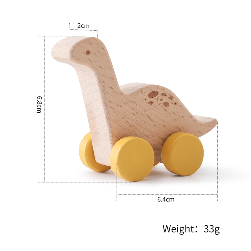 Woods™ - ¡Dino sobre ruedas! - Dinosaurios de madera