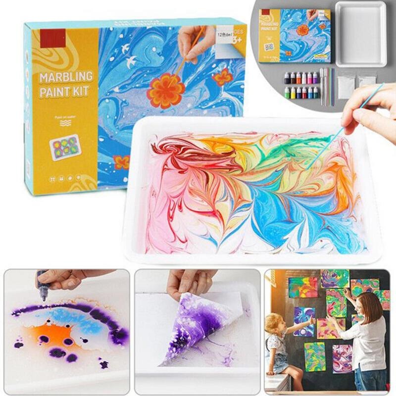 Water Marbling Paint Set™ - colourful water-based artwork | Paint pack