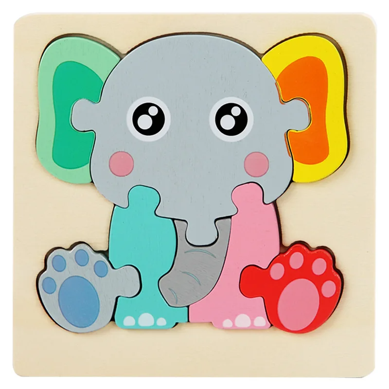 3D Wooden Puzzle™ - Aventura lúdica con animales - Rompecabezas de madera 3D