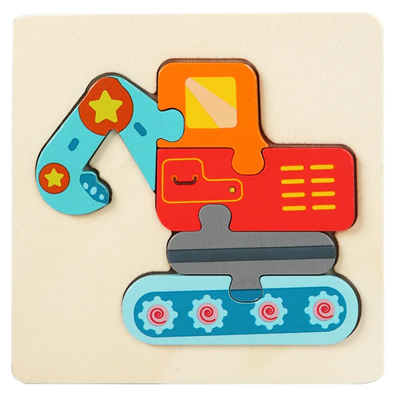 3D Wooden Puzzle™ - Aventura lúdica con animales - Rompecabezas de madera 3D