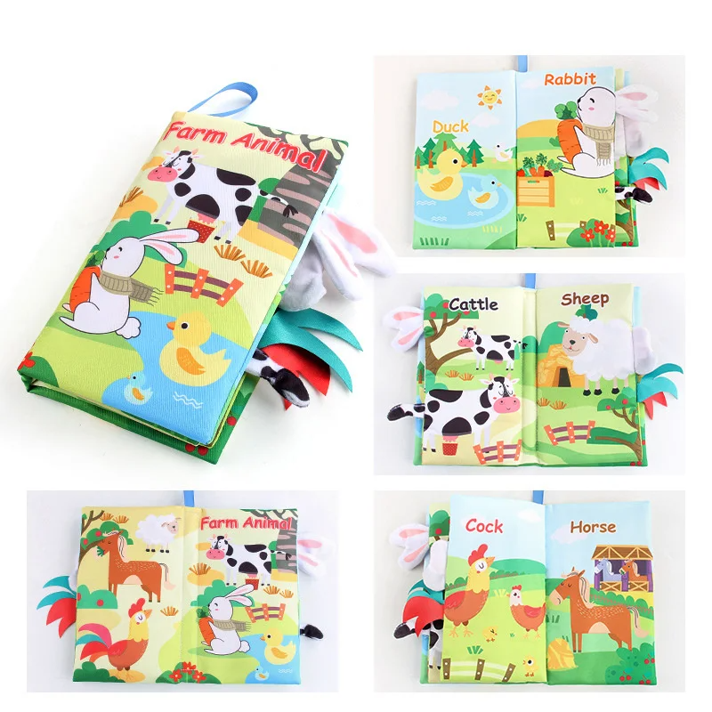 Soft Tail Book™ – Diversión con cola blanda – Libros sensoriales de animales