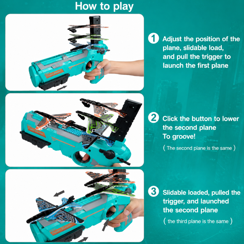 FlyHero – Creativo e interactivo: Blaster de aviones para niños