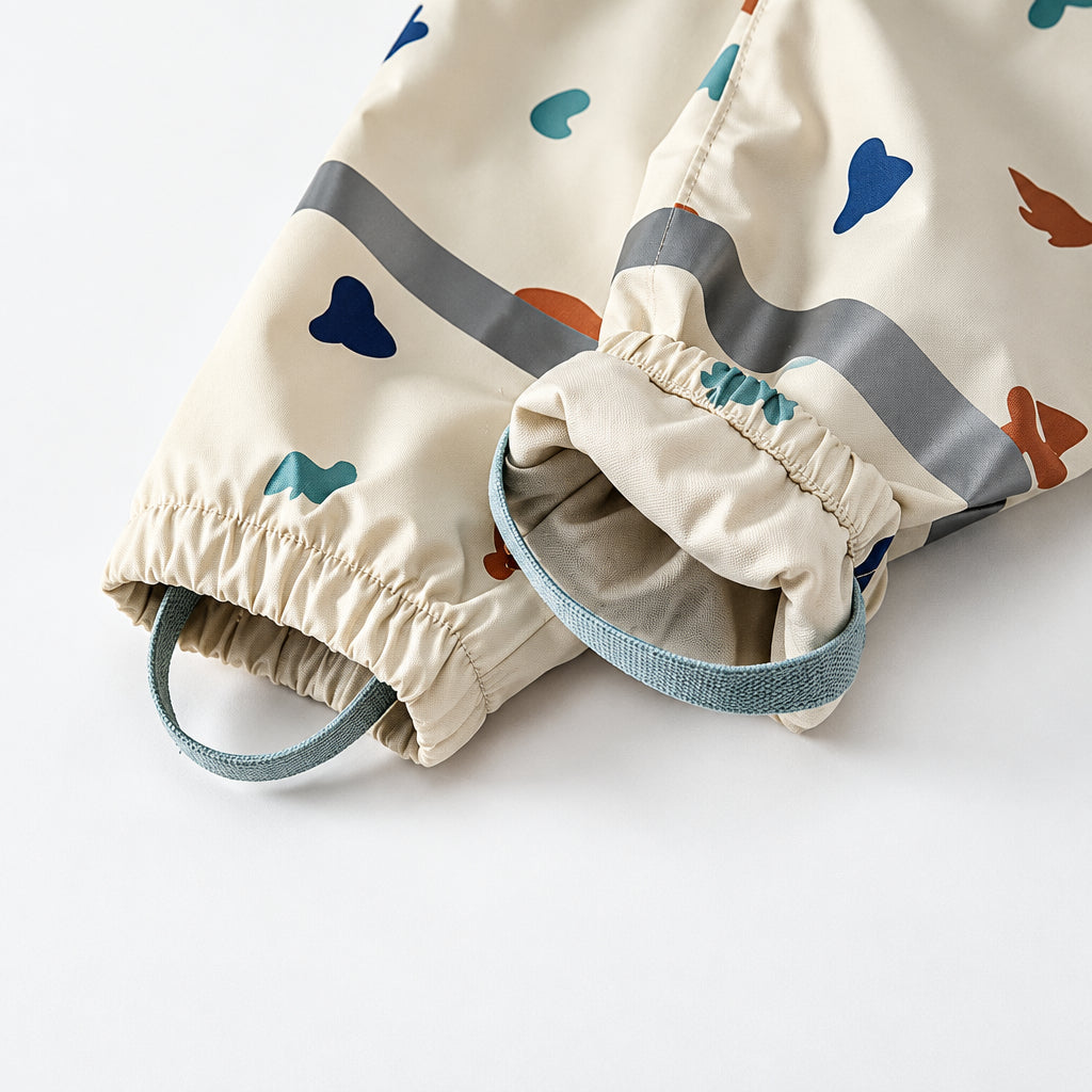 TinyBreeze – Impermeable y cómodo: conjunto de chubasquero y pantalones de lluvia para niños
