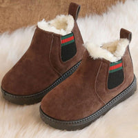 Thumbnail for SnowySteps – Cálidas y suaves: botitas de invierno para bebé con forro de felpa