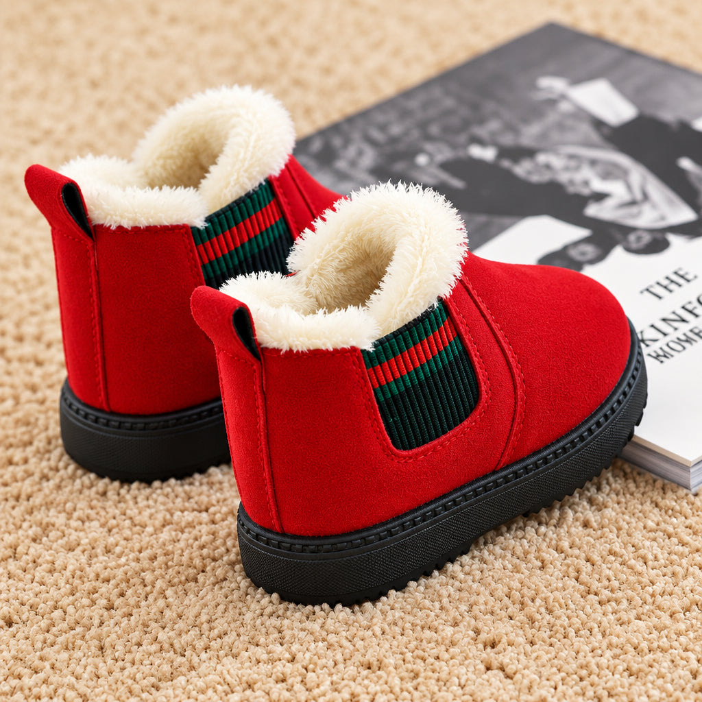 SnowySteps – Cálidas y suaves: botitas de invierno para bebé con forro de felpa