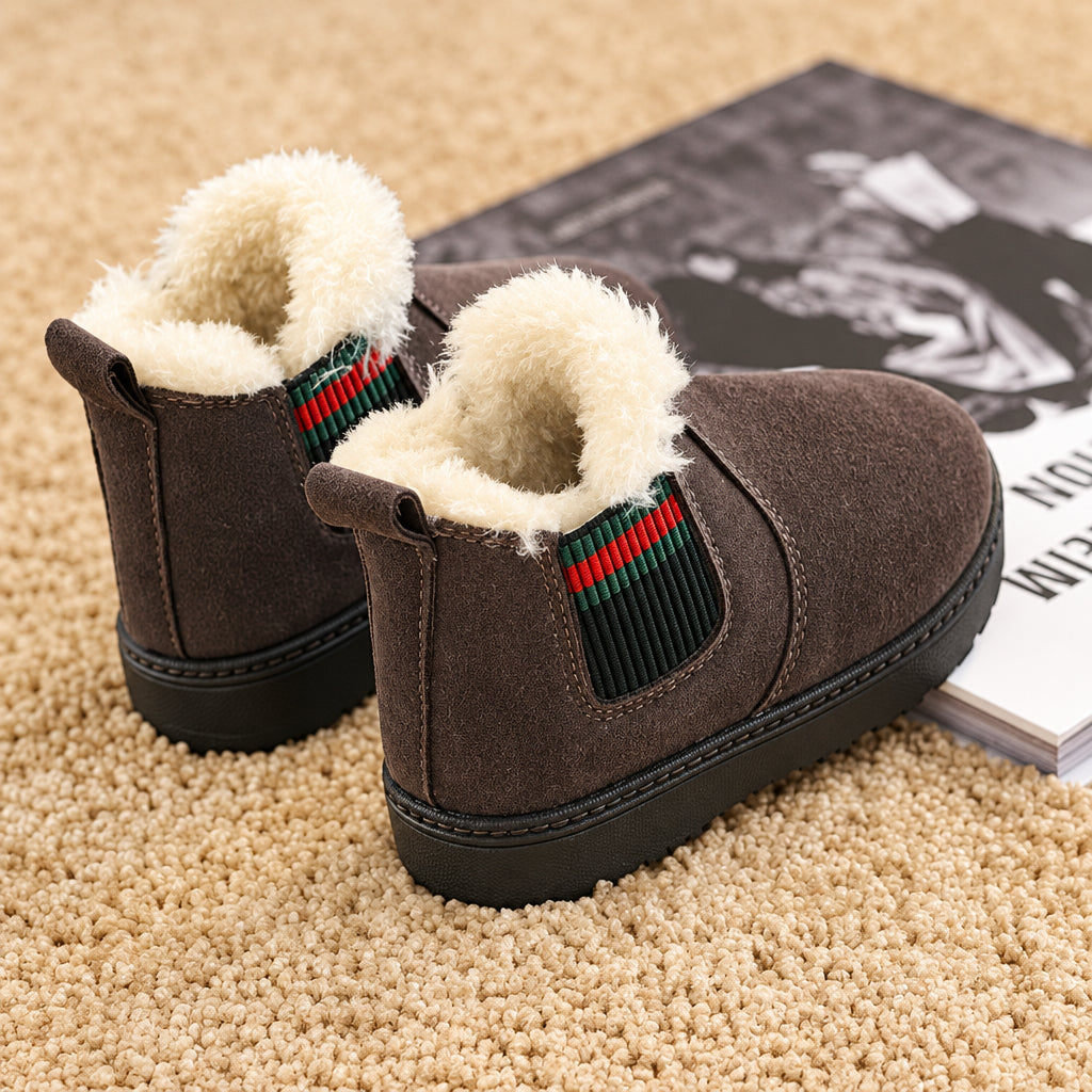 SnowySteps – Cálidas y suaves: botitas de invierno para bebé con forro de felpa
