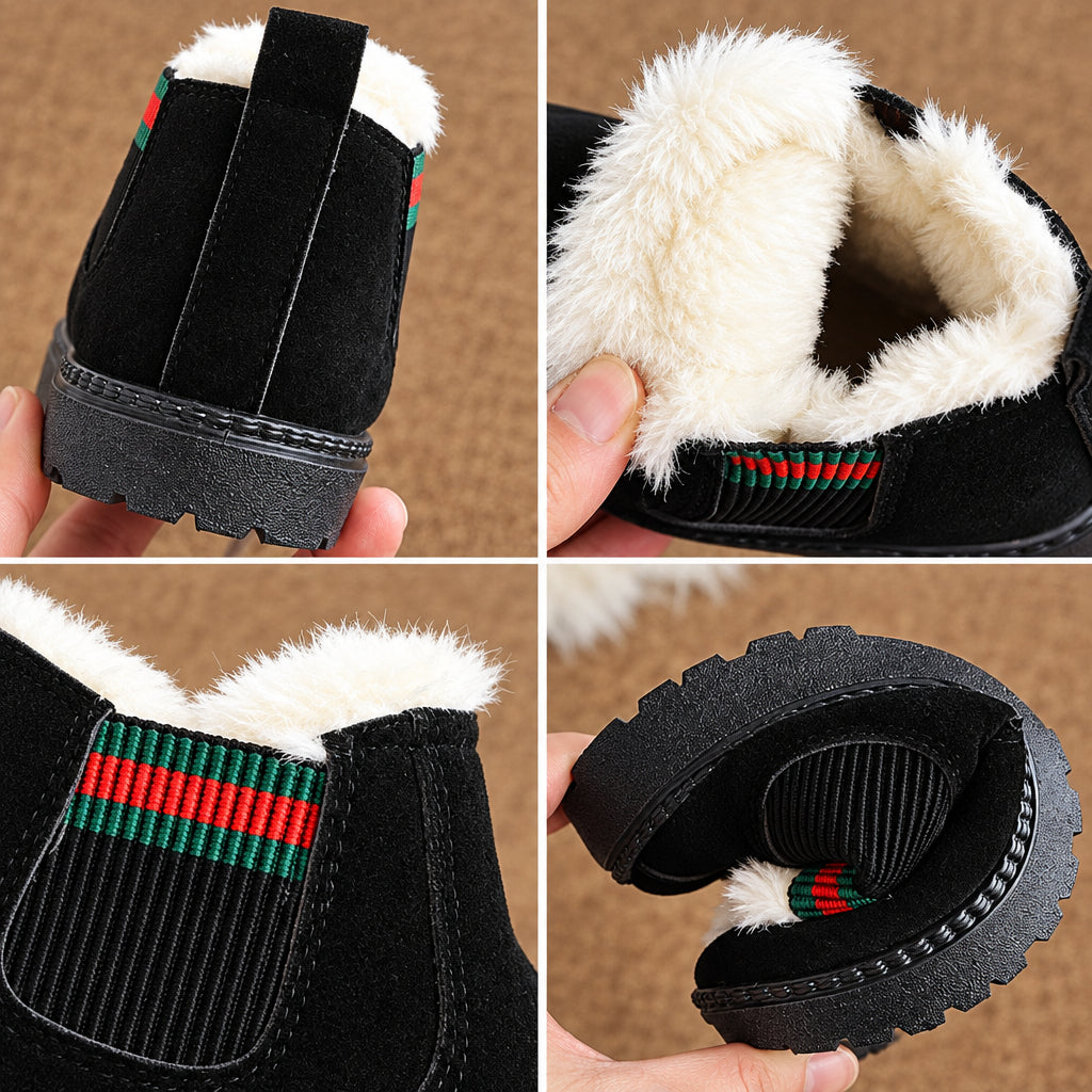 SnowySteps – Cálidas y suaves: botitas de invierno para bebé con forro de felpa