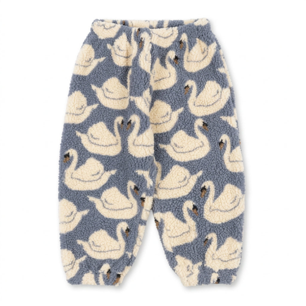 FuzzyPants – Suaves y cálidos: pantalones de felpa para niños con estampados divertidos