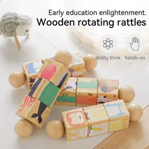 Woods™ - Gira y aprende - Rompecabezas giratorio