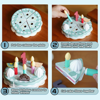Thumbnail for TinyChef – Educativo y divertido: juego de cocina de madera con tarta y accesorios