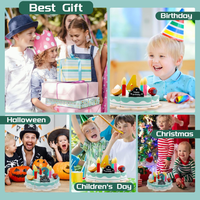 Thumbnail for TinyChef – Educativo y divertido: juego de cocina de madera con tarta y accesorios