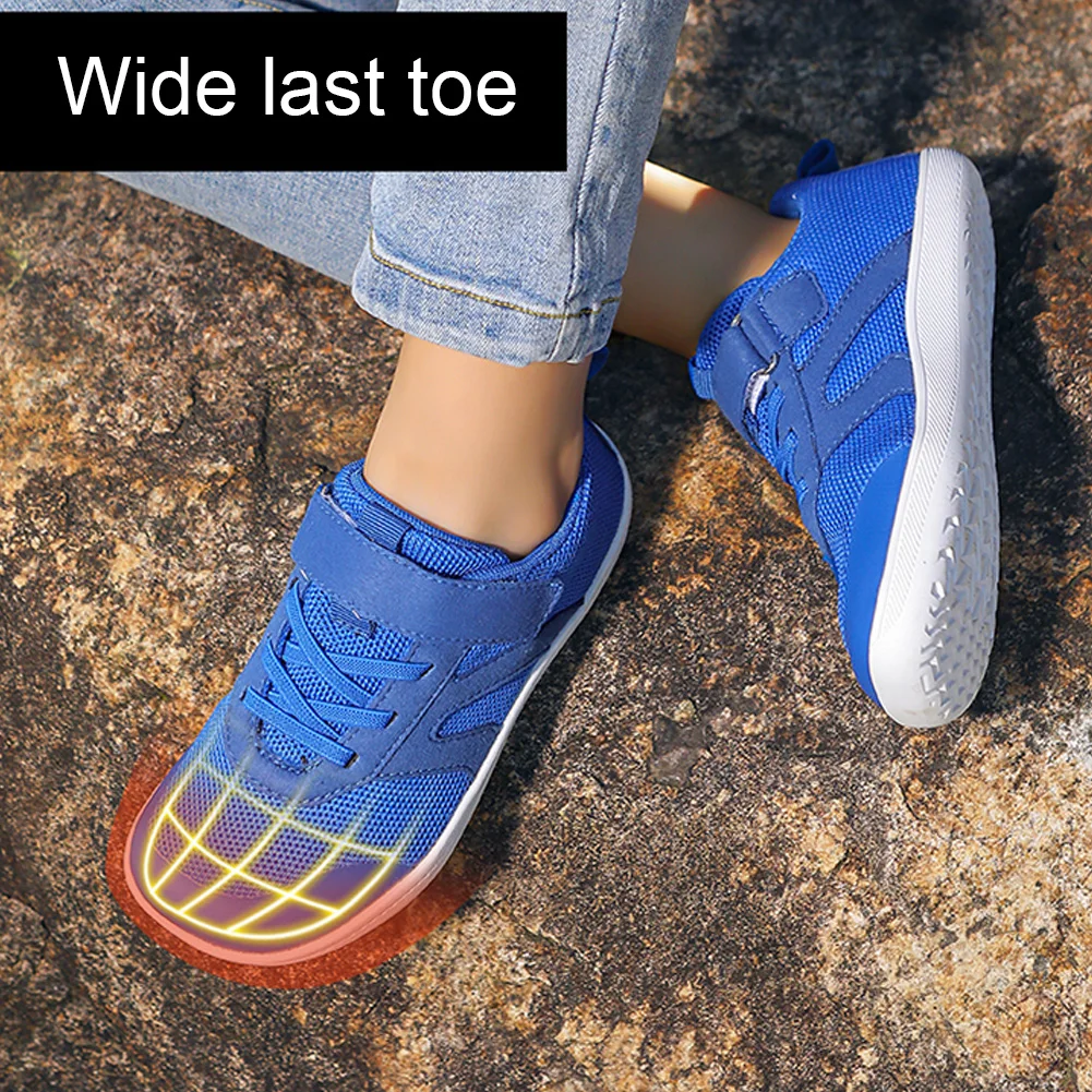 RunCoast – Fresca y flexible: zapatilla antideslizante Barefoot para niños