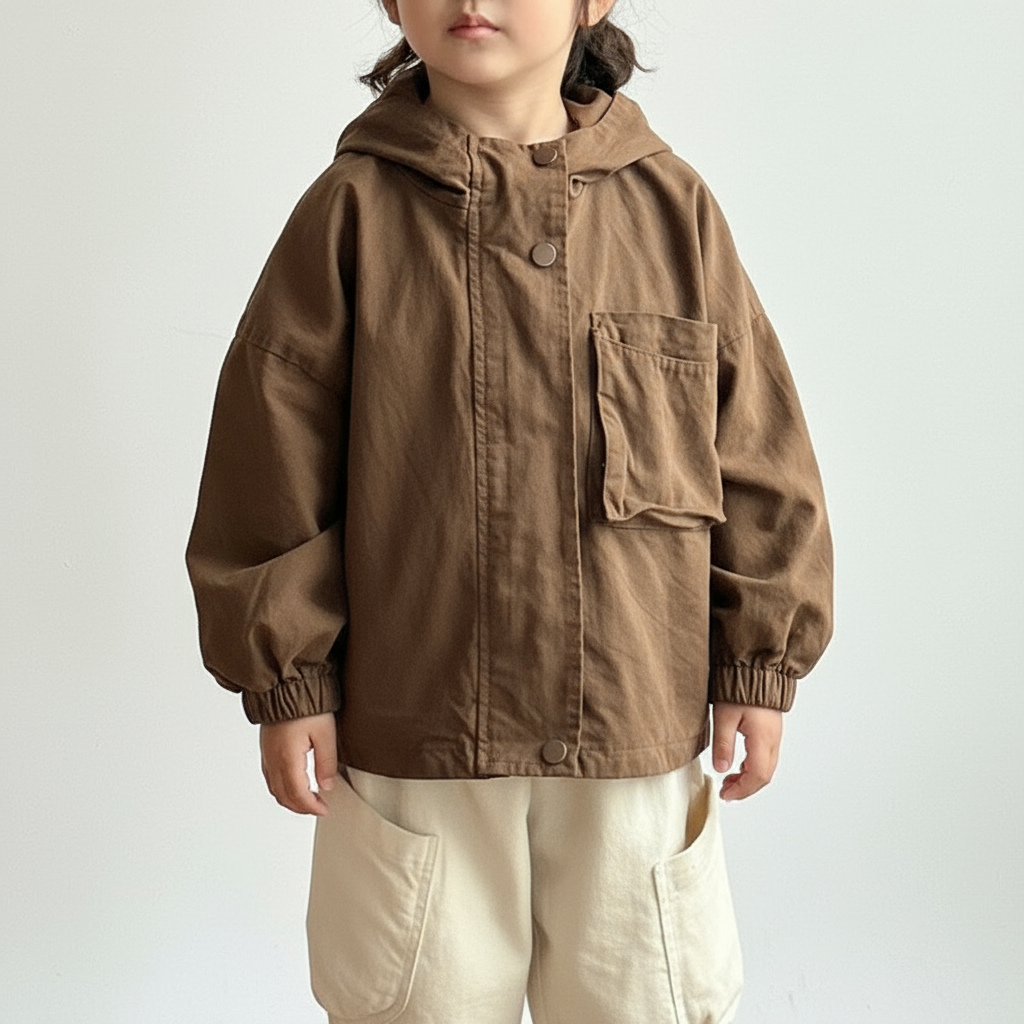 CozyShield – A prueba de viento y cómoda: parka infantil