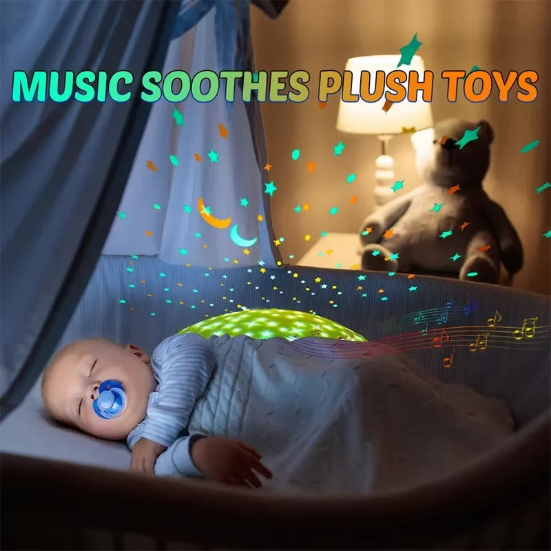 StarPlush – Suave y relajante: peluche con proyector de luz nocturna