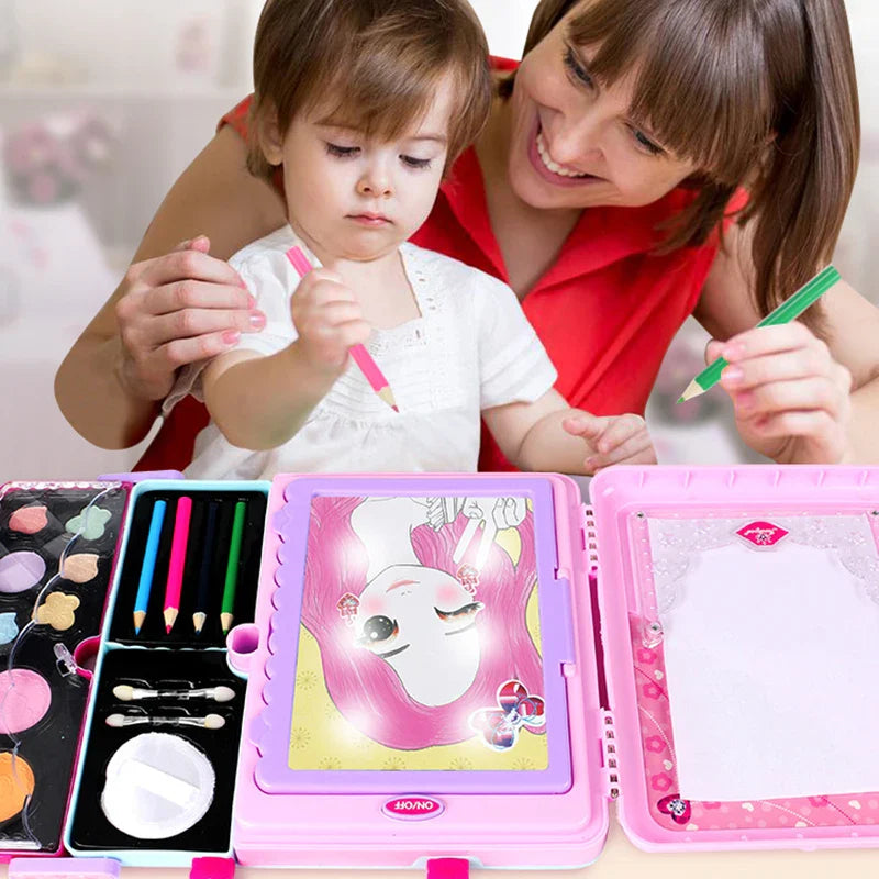 Glam Draw - Fantasía y diversión - Set de maquillaje