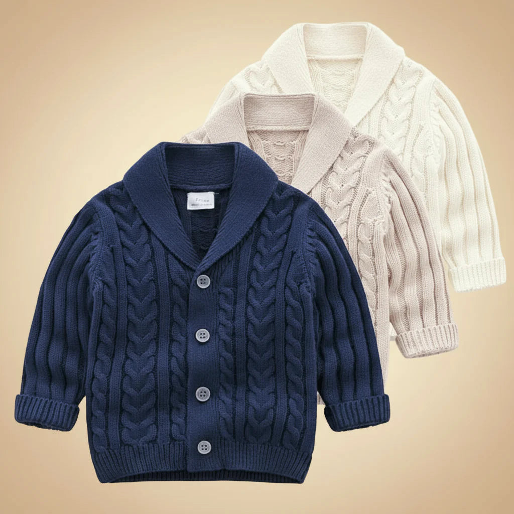 CozyCub – Cómodo y moderno: jersey de punto para niño