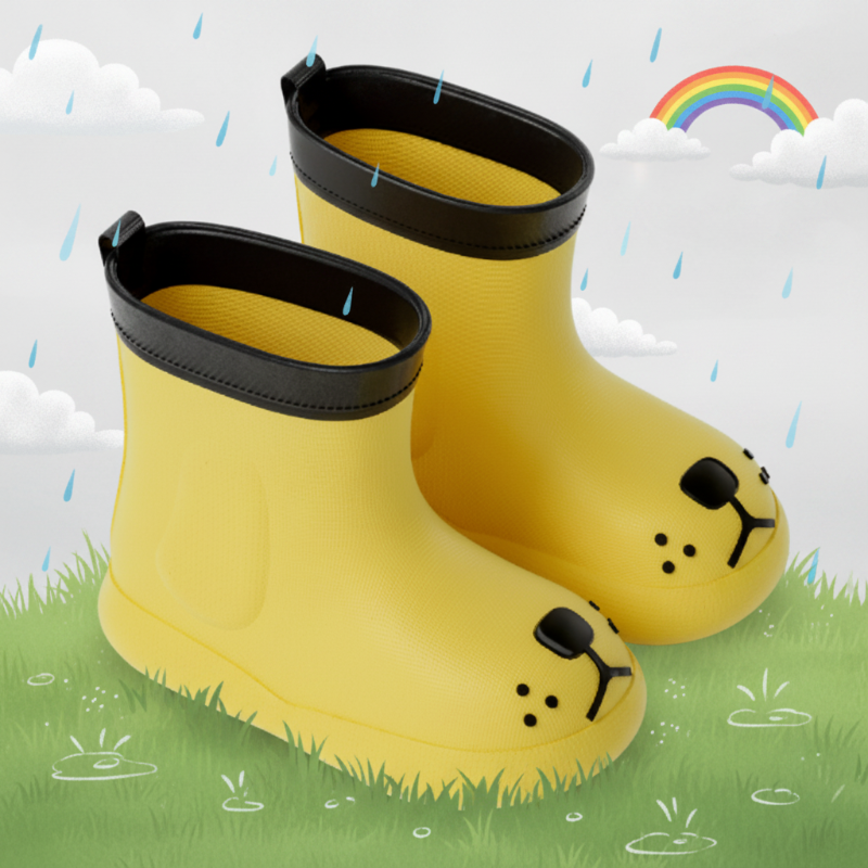 PuddlePaws Kids – Impermeables y juguetonas - Botas de lluvia Woof