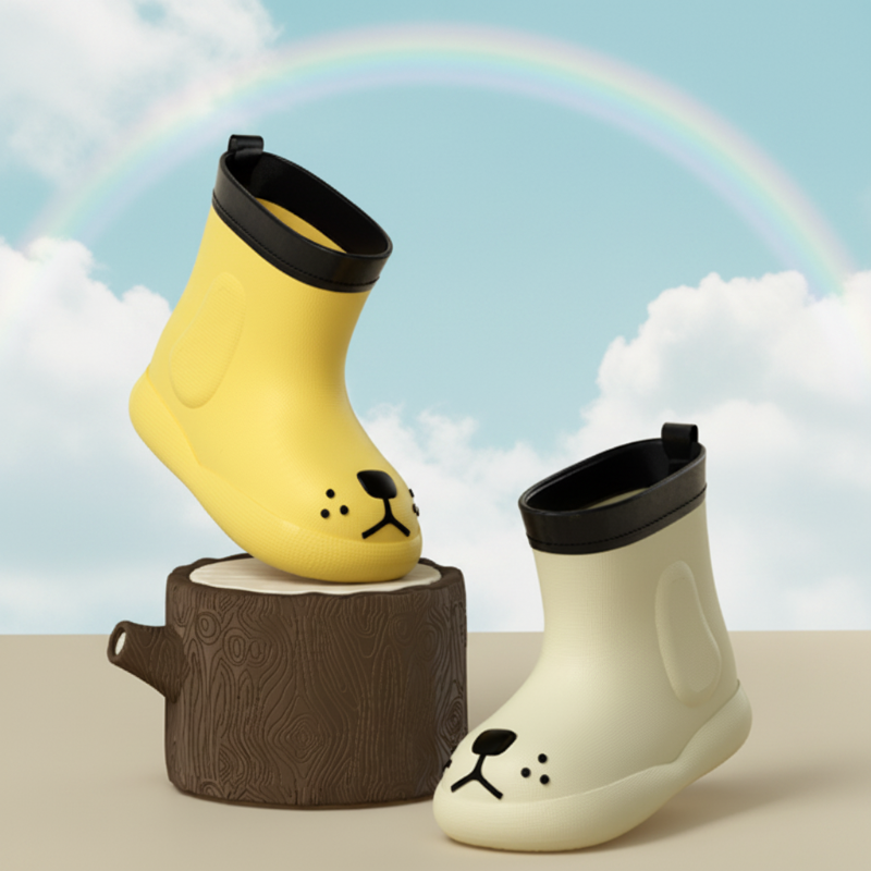 PuddlePaws Kids – Impermeables y juguetonas - Botas de lluvia Woof
