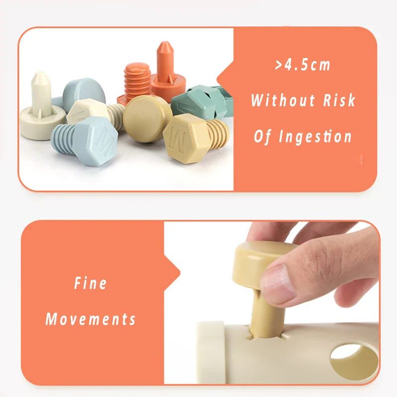 Magnet Toys™ - Creatividad y motricidad - Montessori Sliding and Screwing Fun