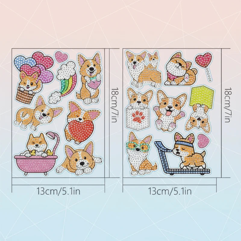 GemArt – Sombras y brillos: pegatinas para pintura con diamantes