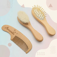 Thumbnail for Personalized Hairbrush – Suave y único: set personalizado de cepillos para el cabello del bebé