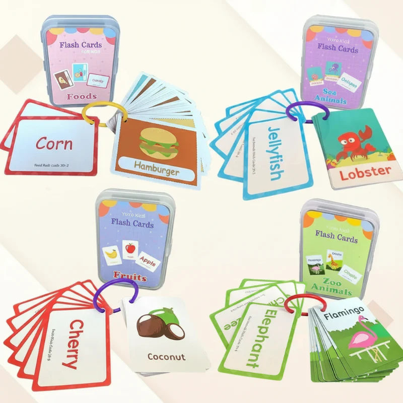 SmartyCards – Alegre y rico en lenguaje – Tarjetas educativas con palabras (inglés)