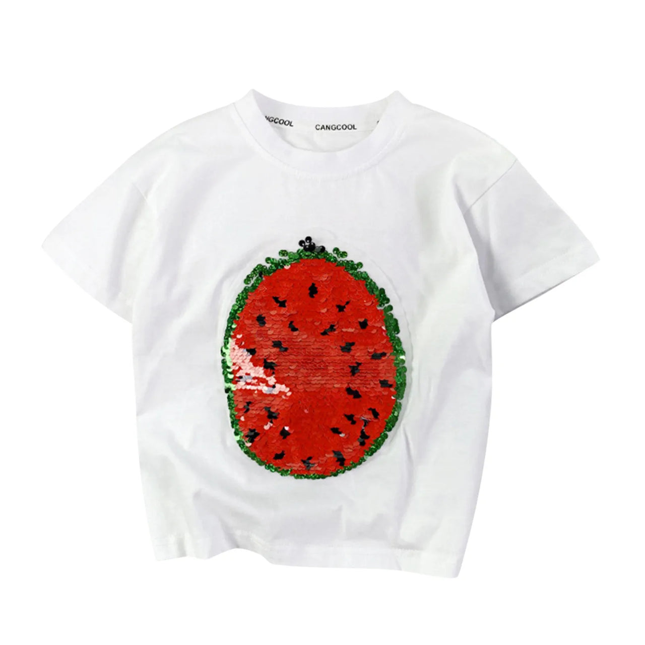 Mini Fashion™ - Shine & Transform - Camiseta sandía con lentejuelas