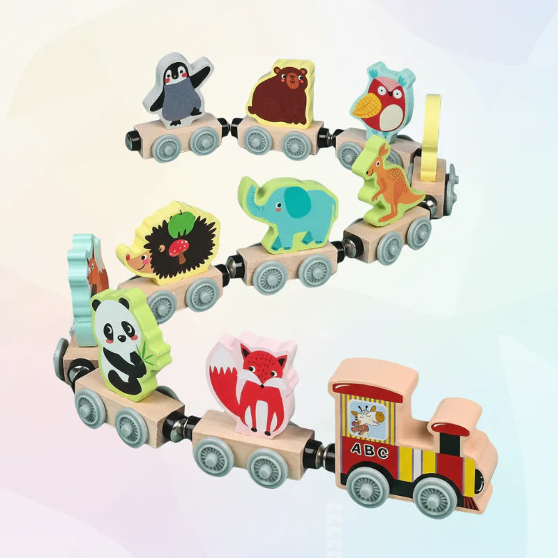 MagniZoo – Adorable y de madera – Trenecito magnético con animales
