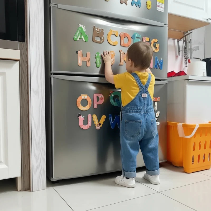 Magnetic Alphabet – Aprender y jugar – Set de letras imantadas