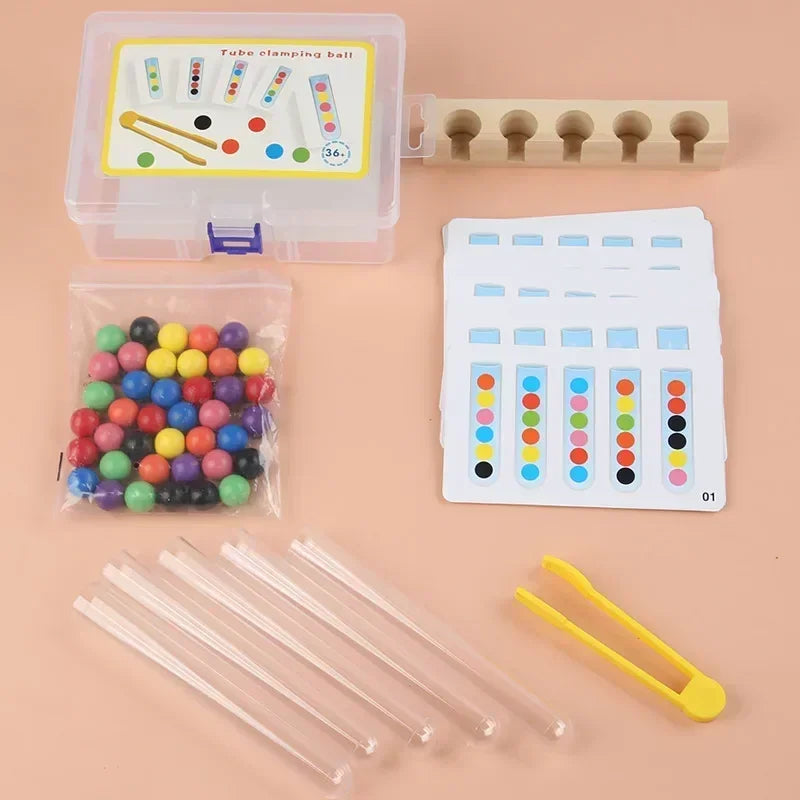 Tube Clip Beads™ - Rompecabezas delgado - Tubos para cuentas de colores