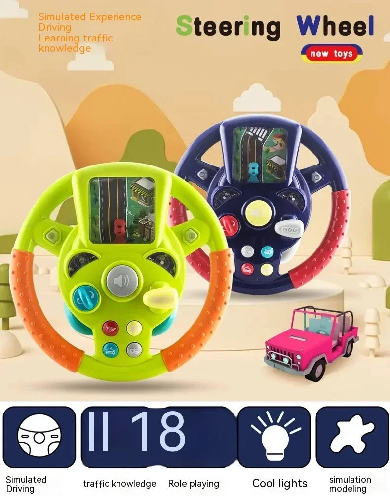 Toy Steering Wheel™ - Volante Mini, Maxi-Fun - Volante de juguete