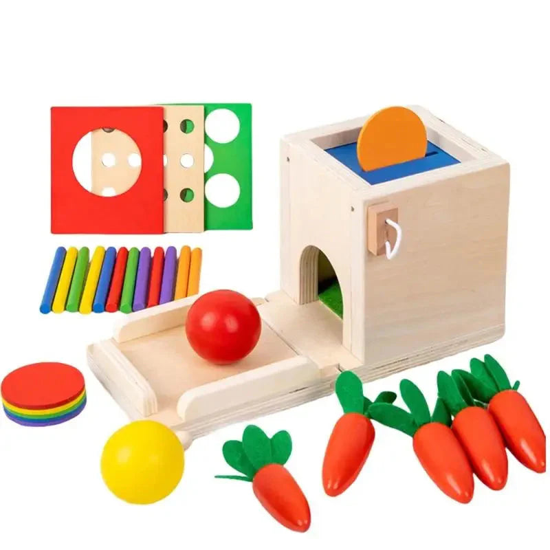 Smart Carrots –  Colores y formas - Juguetes de madera para clasificar
