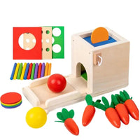 Thumbnail for Smart Carrots –  Colores y formas - Juguetes de madera para clasificar
