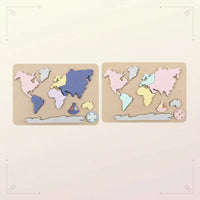 Thumbnail for GeoKids – Montessori y educativo – Puzzle de silicona con el mapa del mundo