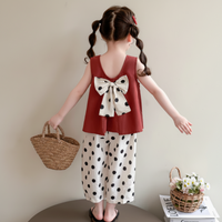 Thumbnail for Sleeveless Tops & Pants – Suave y elegante: conjunto de ropa de verano para niños