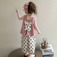 Thumbnail for Sleeveless Tops & Pants – Suave y elegante: conjunto de ropa de verano para niños