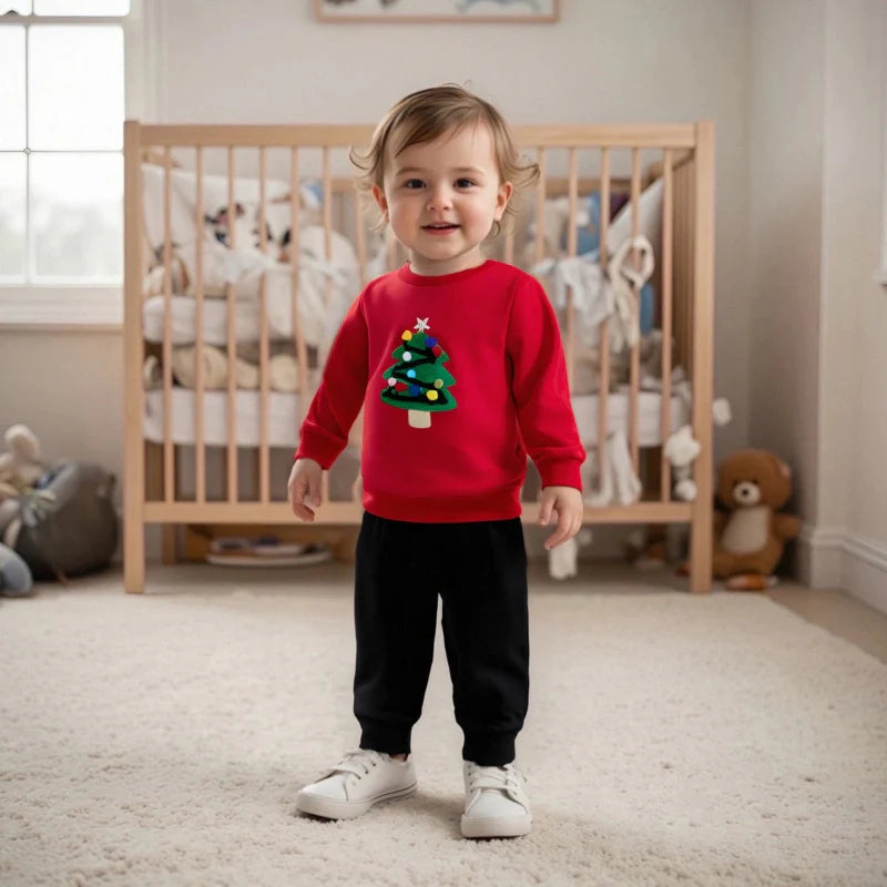 FrostyFit – Cálido y acogedor: jersey rojo navideño