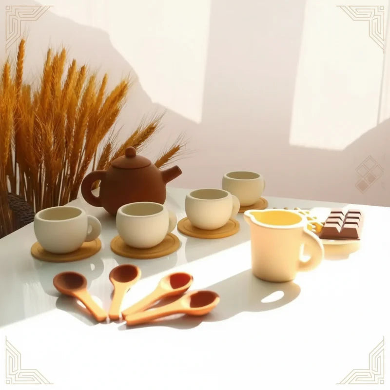 MiniBrew – Lúdico y educativo – Juego de té de silicona