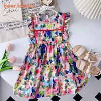 Thumbnail for Mini Fashion™ - Perfecto para el verano - Vestido de flores de colores