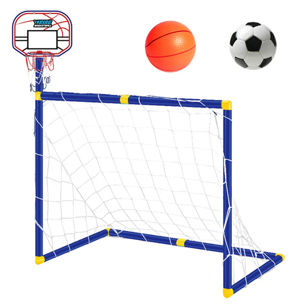 Kids Ball Games - Doble diversión: set de juguetes de fútbol y baloncesto