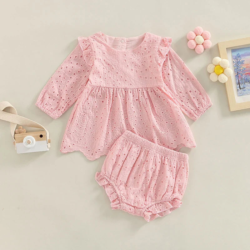 Mini Fashion™ – Colorido y clásico – Conjunto de algodón para niña