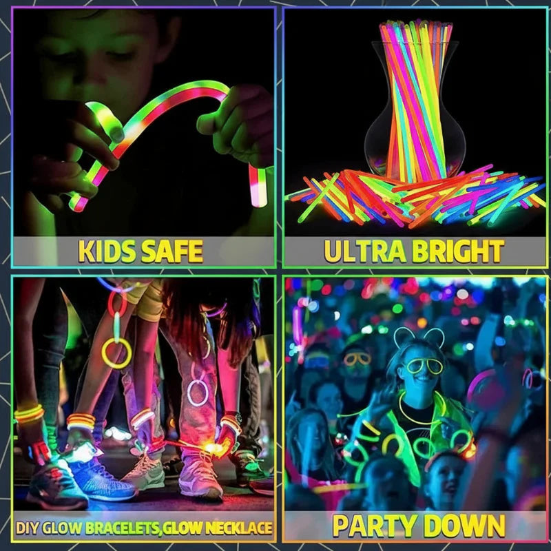 NeonJoy – Coloridos y brillantes: palitos luminosos para fiestas