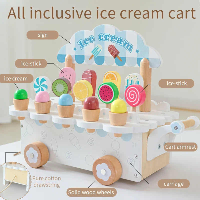 Wooden Gelato™ – Fantasía helada – Juego de rol de la furgoneta de los helados