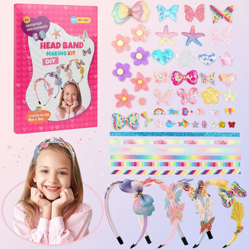 DIY Headband Making Kit – Creativo y divertido – Set de accesorios para el pelo