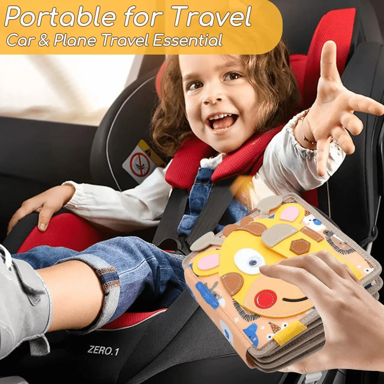 Sensory Toddler Book™ – Siente y descubre - Libro sensorial de fieltro