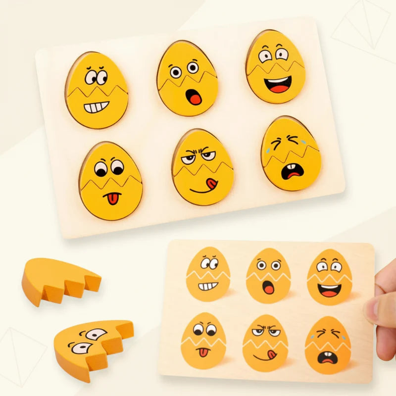 ExpressEggs – Aprender a gestionar las emociones – Rompecabezas de expresiones faciales